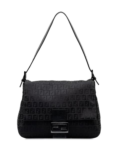 fendi black canvas mama forever|2000.